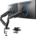Dual Monitor Stand, Fully Adjustable Arms for 17 to 32 inch Screens