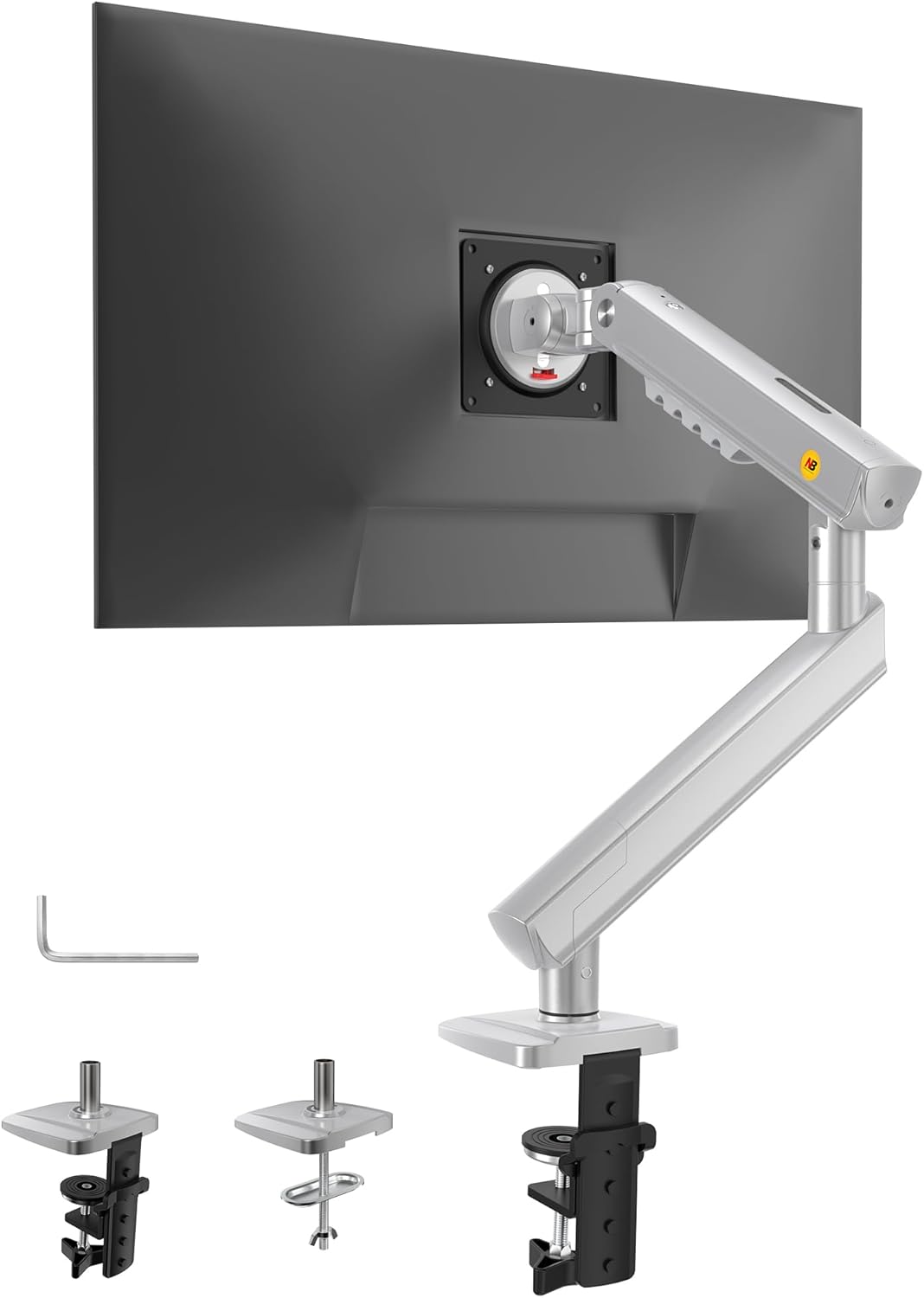 NB Single Computer Monitor Mount, Monitor Stand fits up to 32 Inch