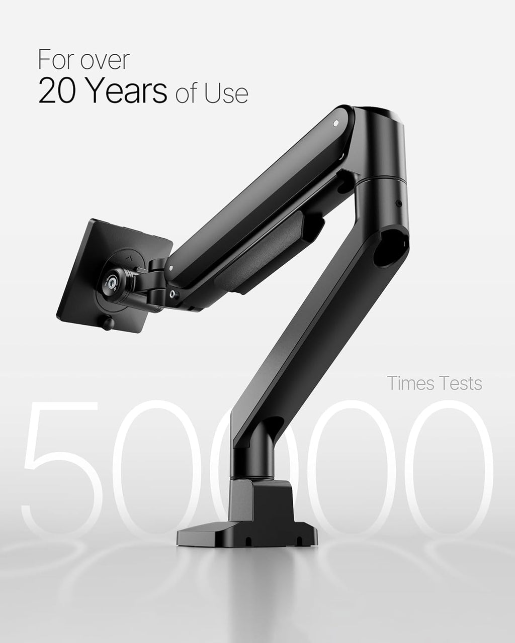 Deluxe Monitor Arm for 17 to 40 Inch Curved Screens with Cable Management Aluminum